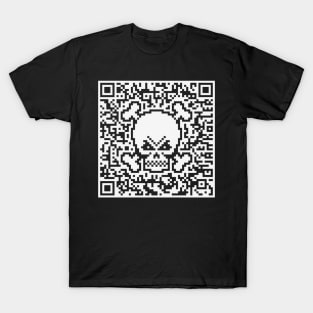 Skull And Crossbones (Quick Response Code / NEG) T-Shirt